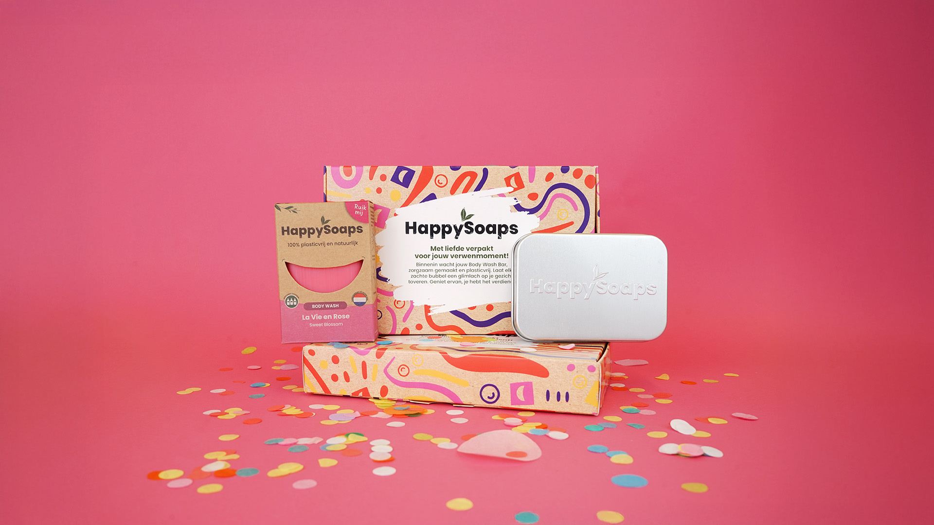Happy Giftbox - La Vie en Rose, HappySoaps NL