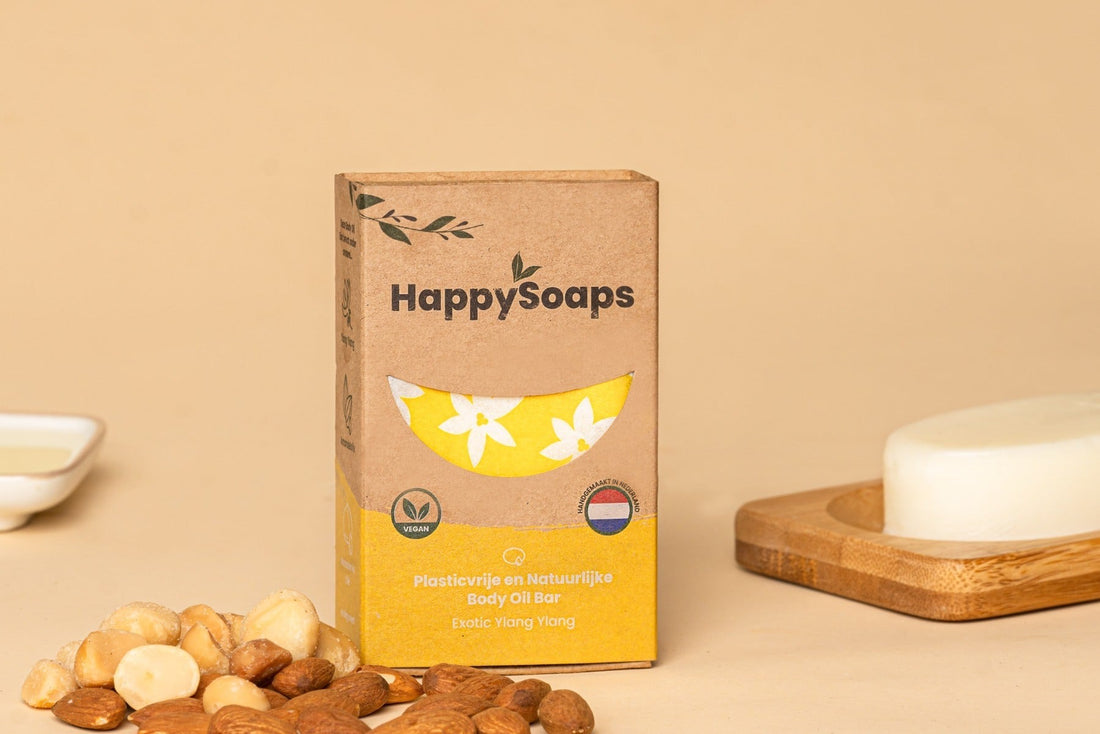 HappySoaps Body Oil Bar – Exotic Ylang Ylang