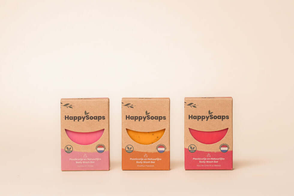 Weg met de plastic douchegelfles! Ontdek onze Body Wash Bars - HappySoaps NL