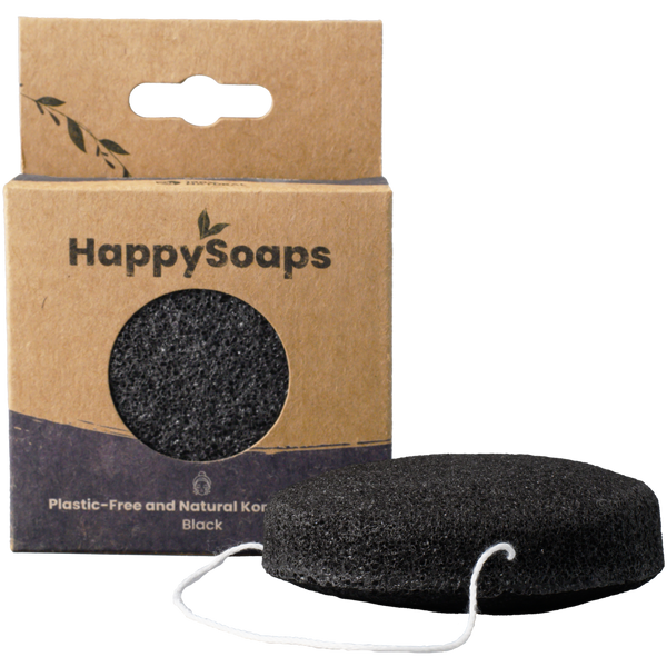 100% Natuurlijke Konjac Spons - Zwart