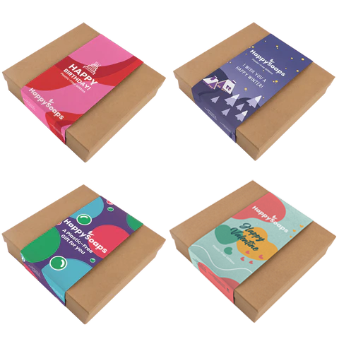 Maak je eigen thema Giftbox! 5 producten: Shampoo, Conditioner, Body Wash Bar, Natuurlijke Deodorant en Shaving of Gezichtsreiniger Bar