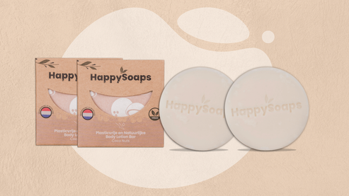 2 Coco Nuts Body Lotion Bars met oude verpakking - 30% korting, HappySoaps NL