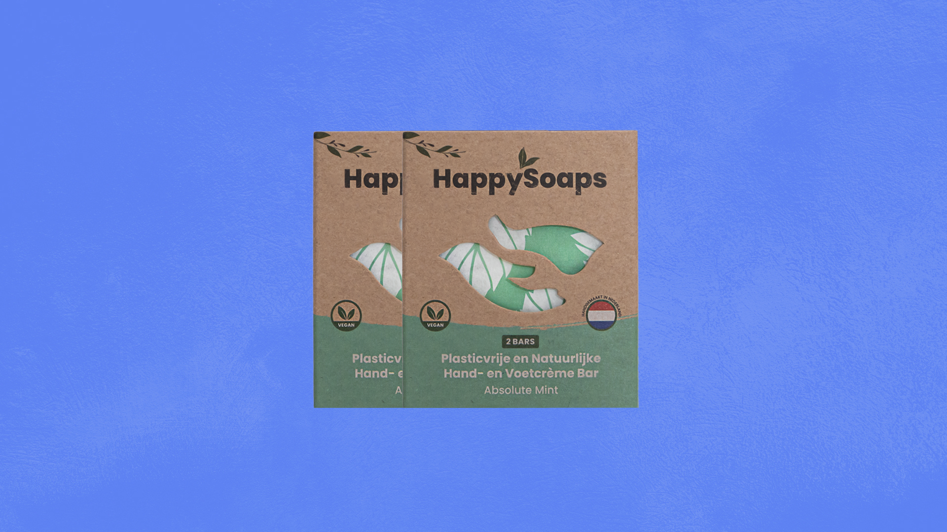 2 Hand- en Voetcrème Bars met oude verpakking - 35% korting, HappySoaps NL