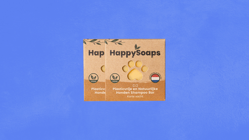 Oeps! Teveel gemaakt: 2 Honden Shampoo Bars - Korte Vacht met 35% korting, HappySoaps NL