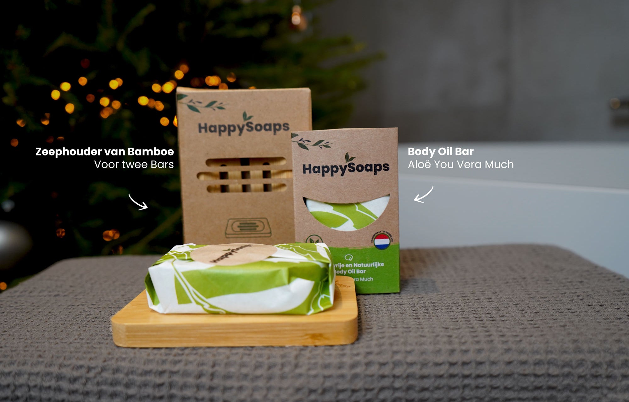 Verzorgende Body Oil Giftbox, HappySoaps NL