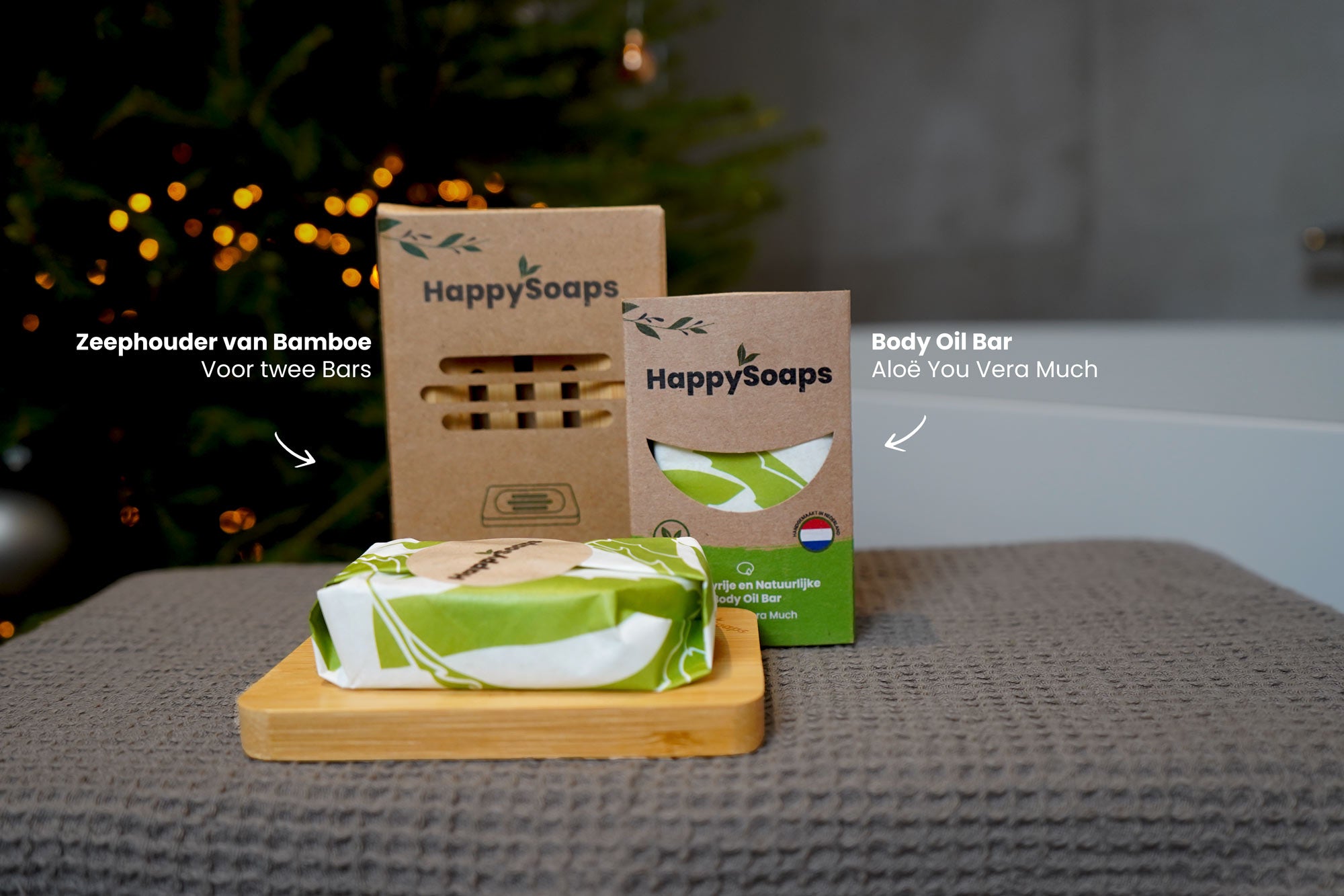 Verzorgende Body Oil Giftbox, HappySoaps NL