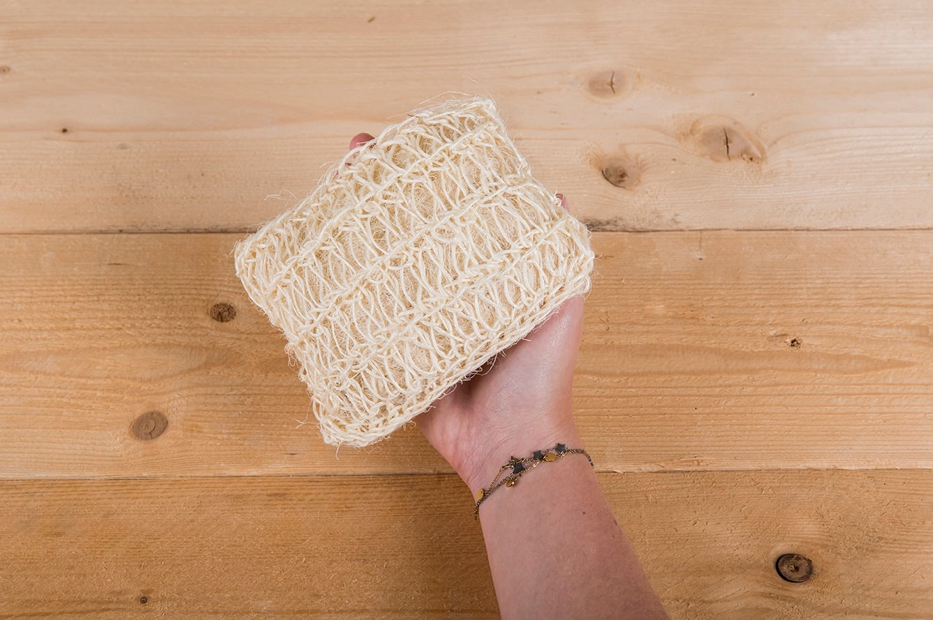 Happy Scrub Handschoen - Sisal en Katoen, HappySoaps NL