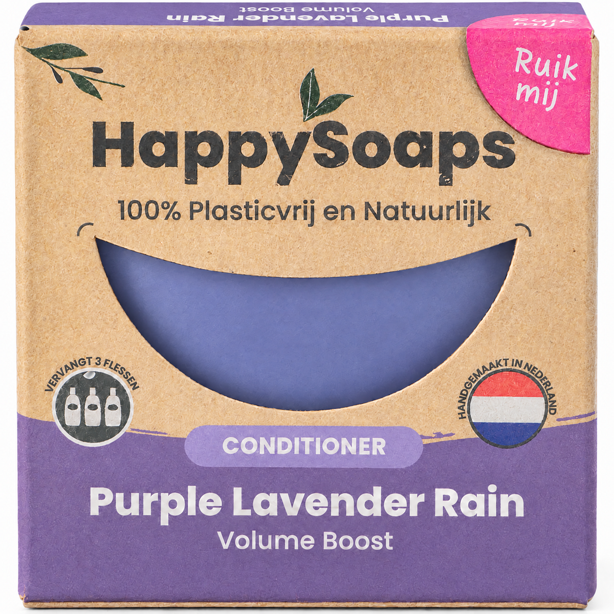 HappySoaps Conditioner Bar - Purple Lavender Rain - Volume Boost