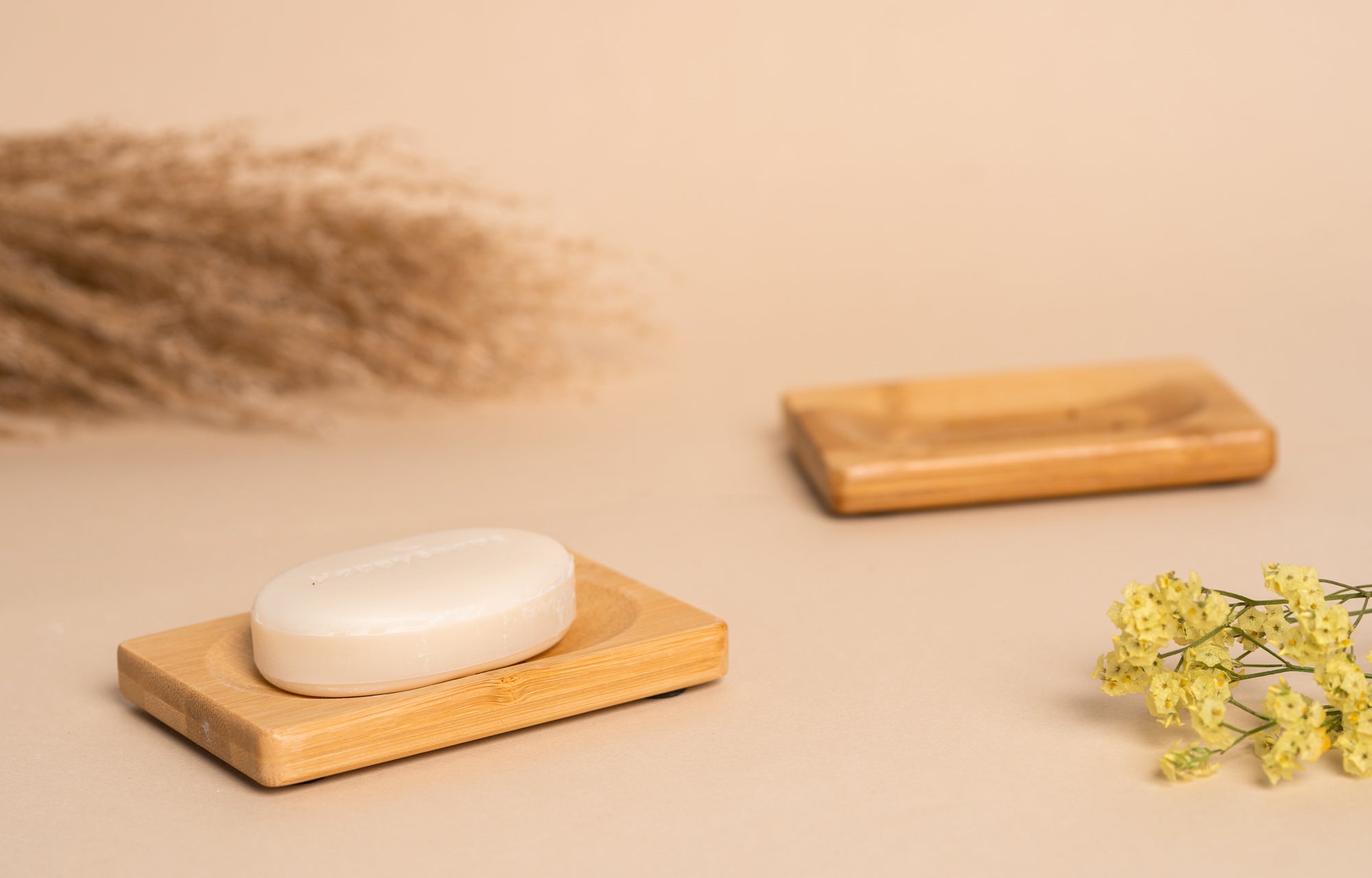 Zeephouder van Bamboe voor twee Bars, HappySoaps NL