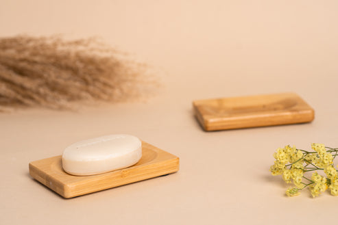 Zeephouder van Bamboe voor twee Bars, HappySoaps NL