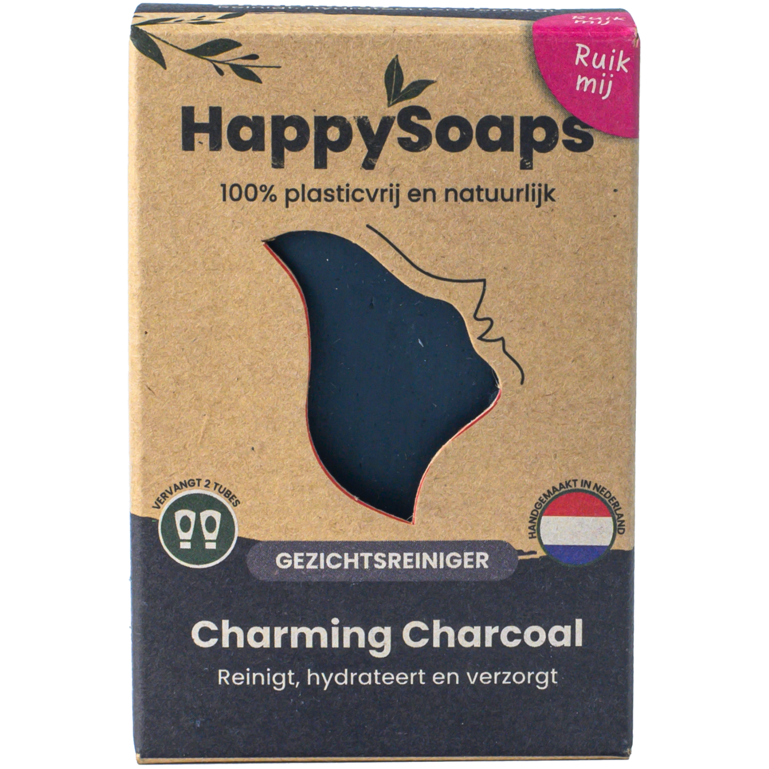 Gezichtsreiniger Bar - Houtskool en Sandalwood