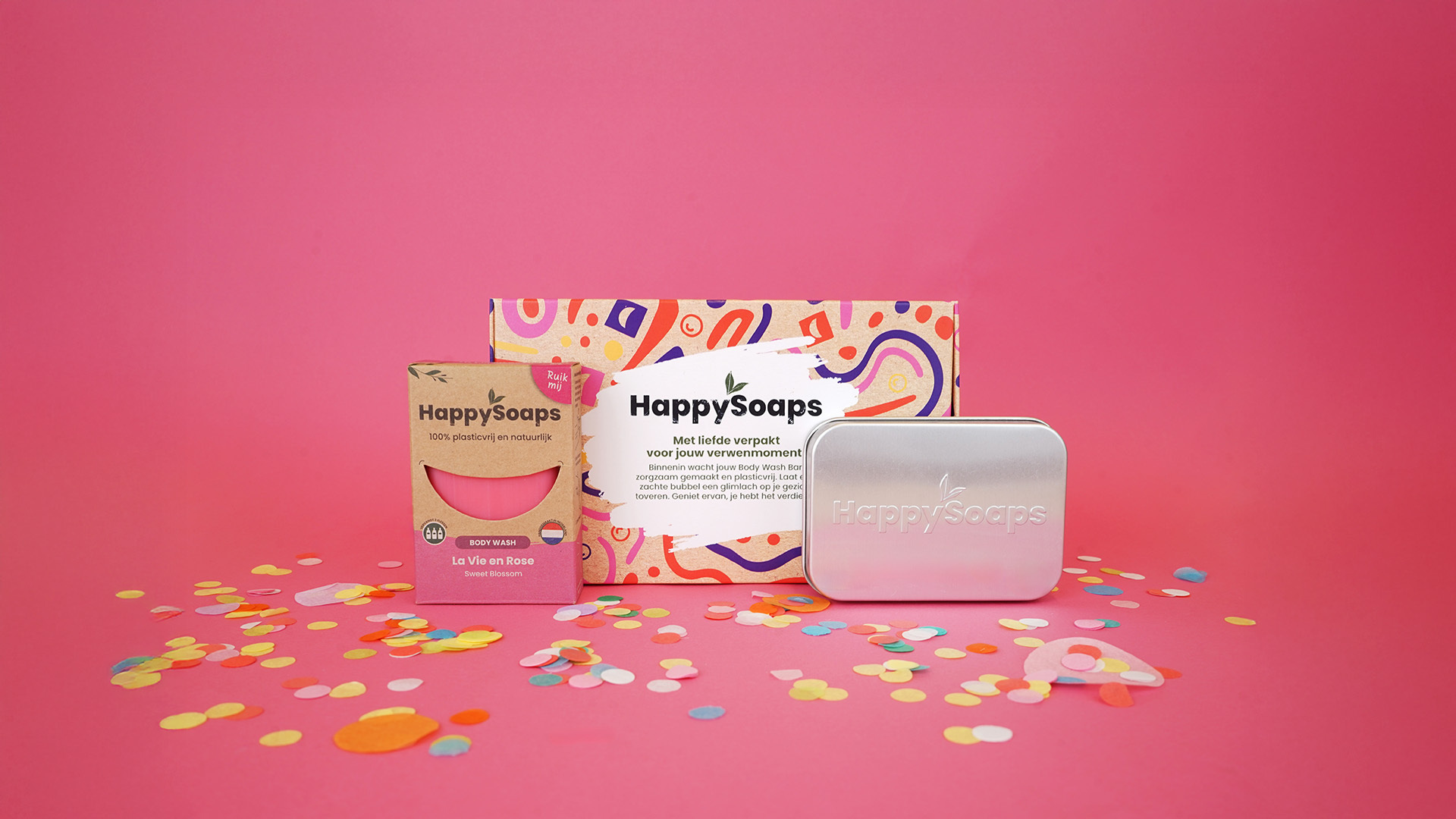 Happy Giftbox - La Vie en Rose, HappySoaps NL