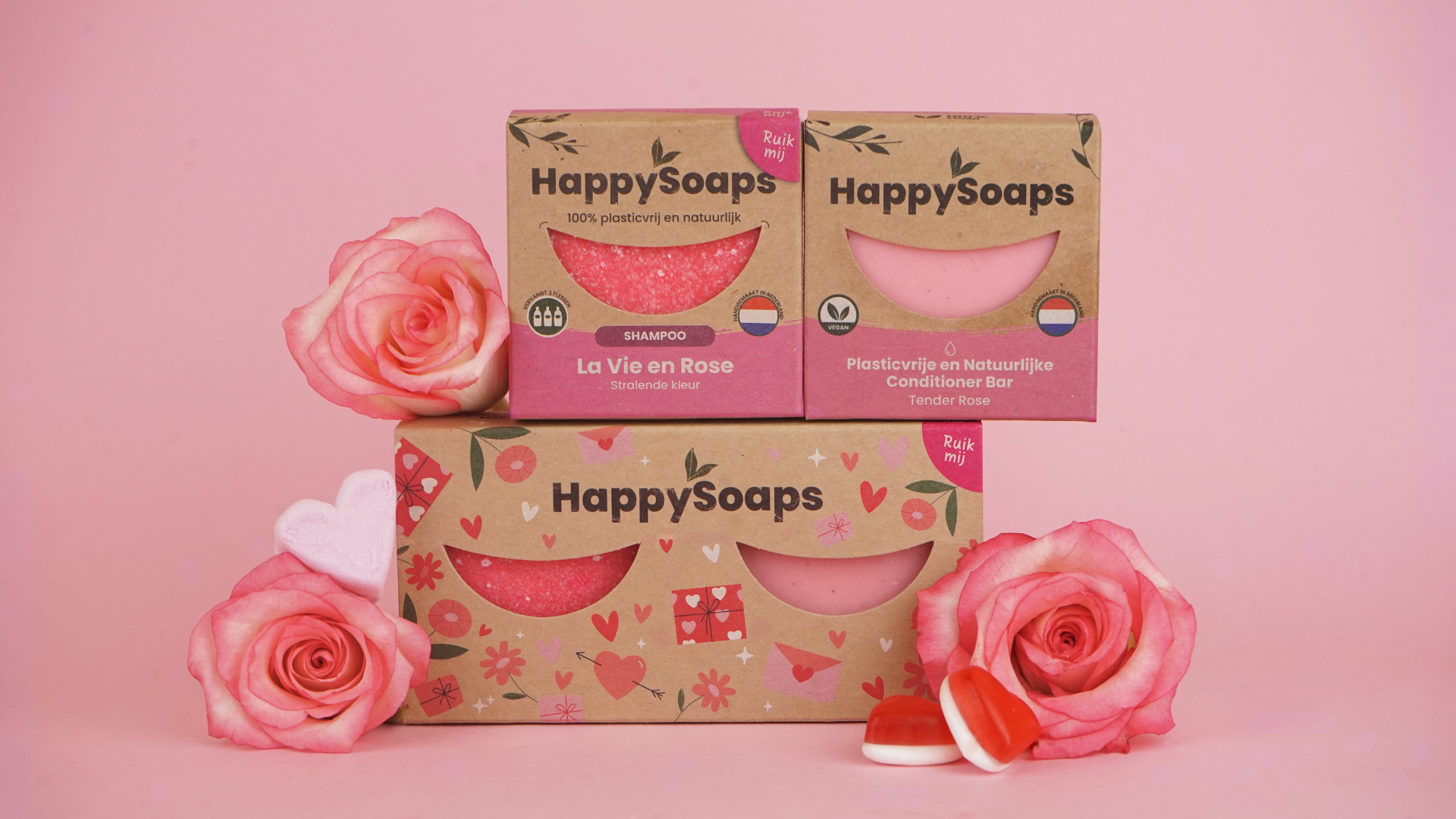 Happy Giftbox - La Vie en Rose, HappySoaps NL