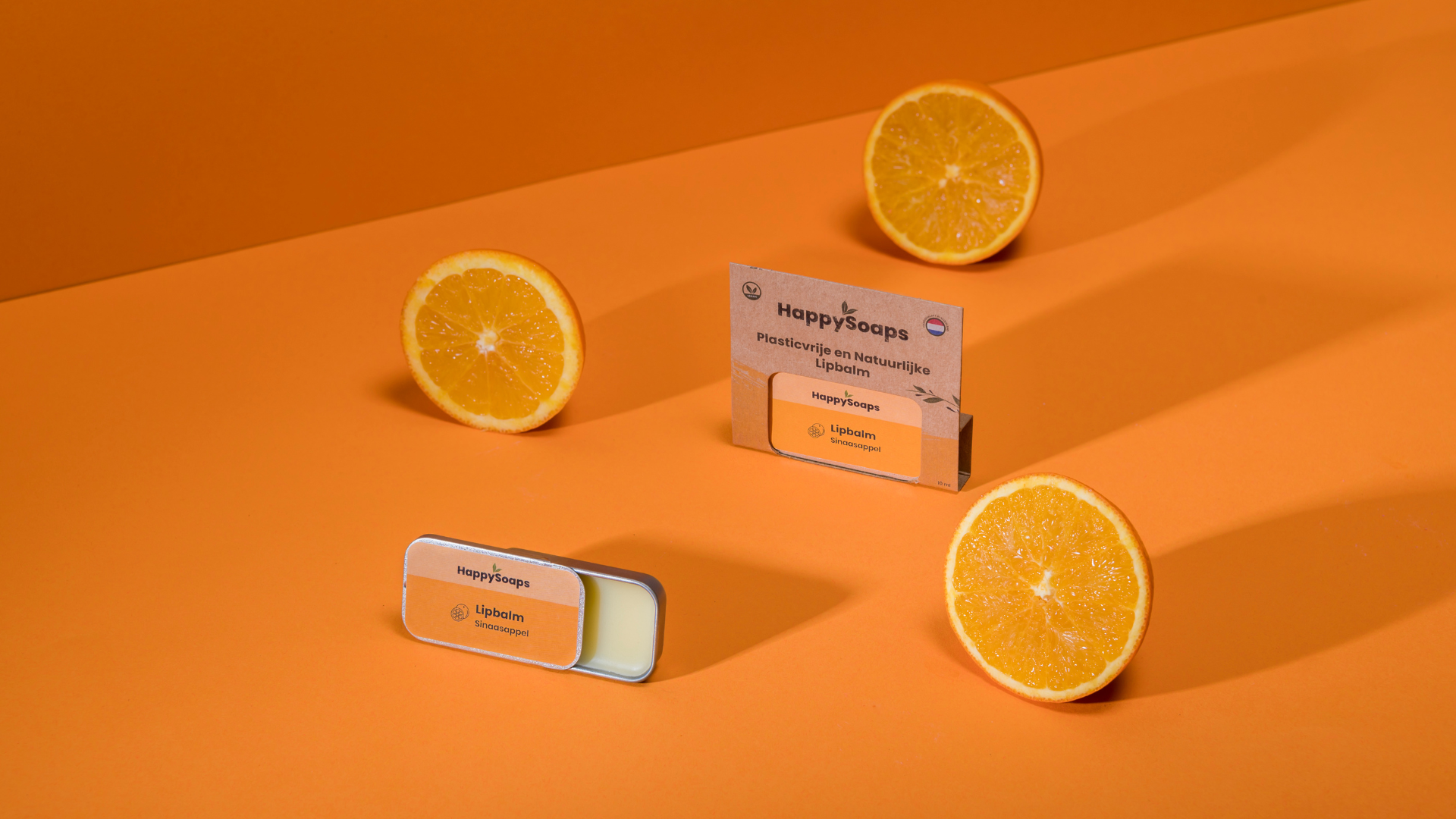 Lipbalm - Sinaasappel Cadeau, HappySoaps NL