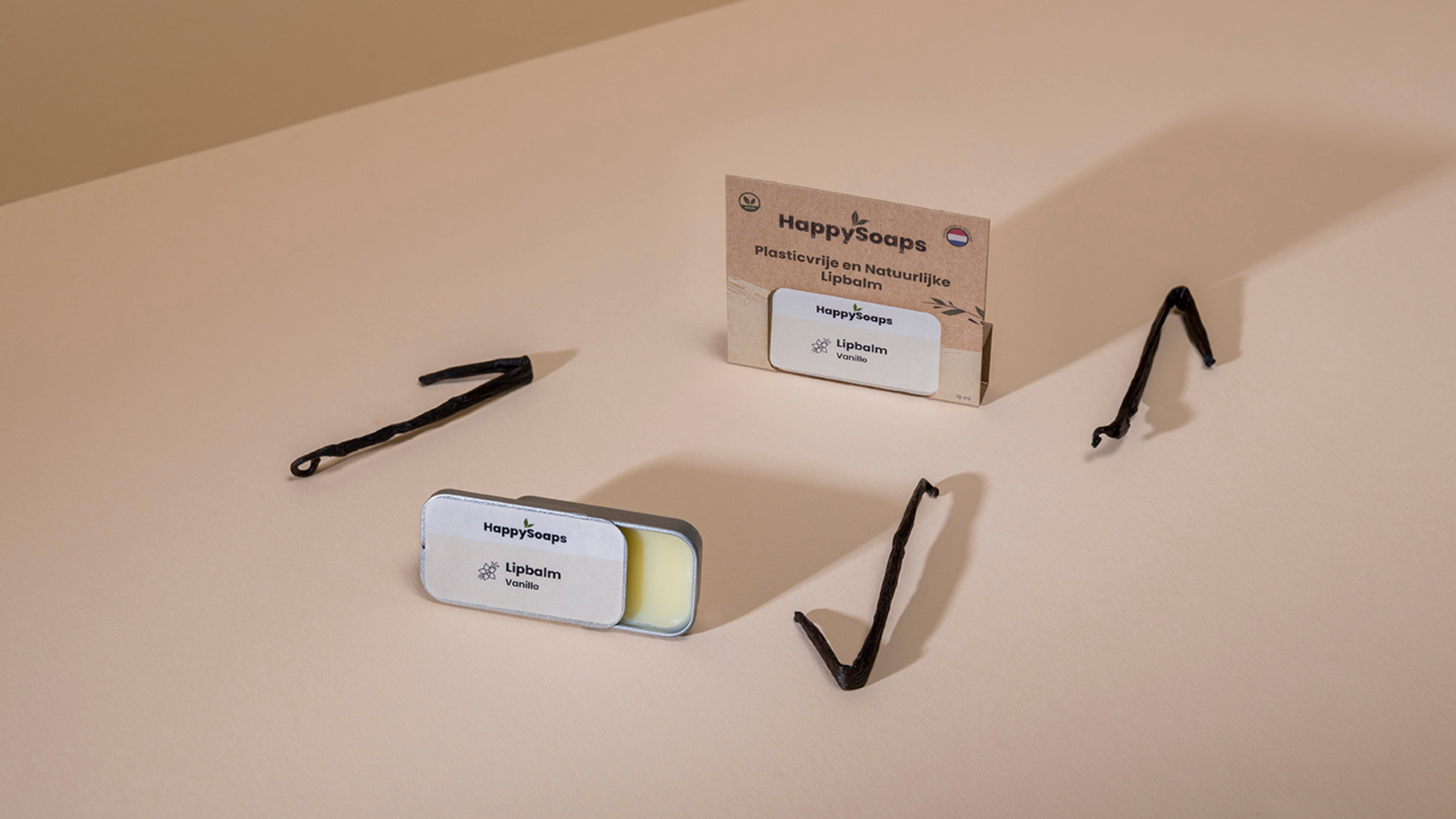 Lipbalm - Vanille, HappySoaps NL