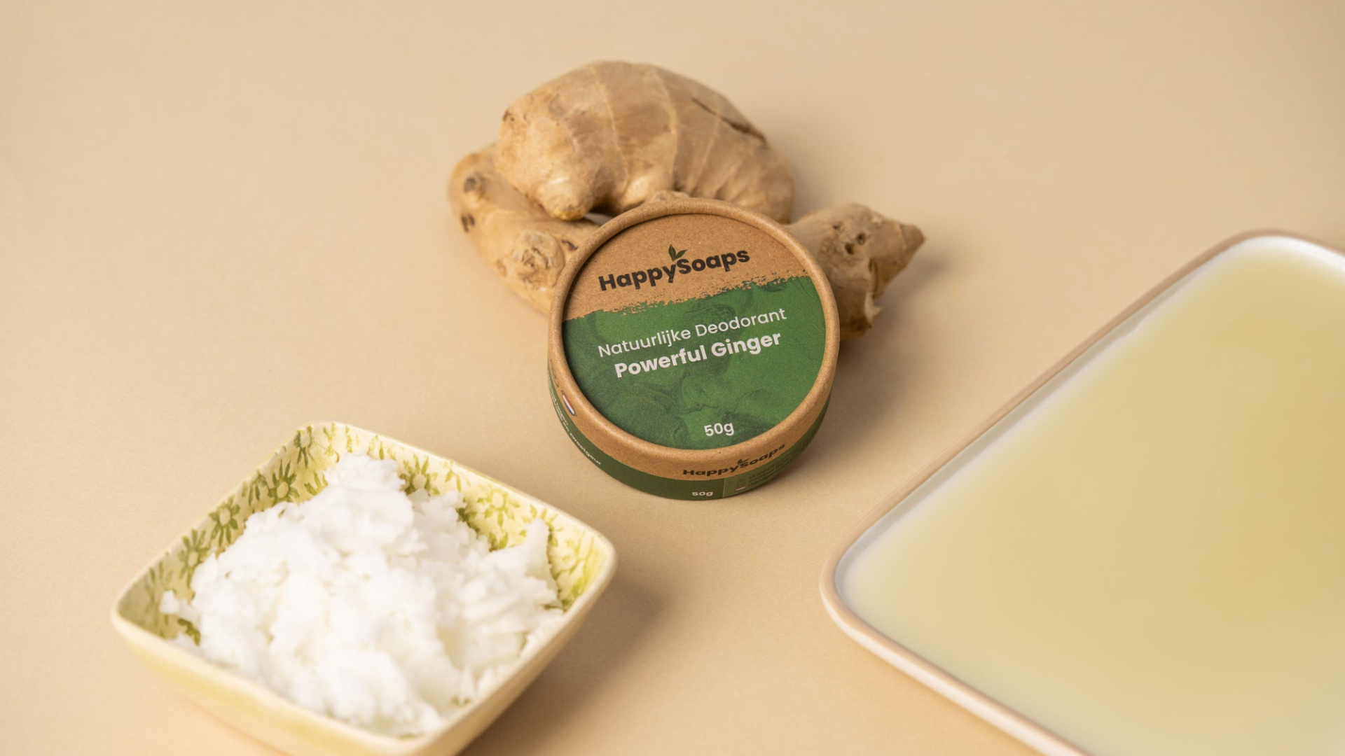 Natuurlijke Deodorant - Powerful Ginger, HappySoaps NL