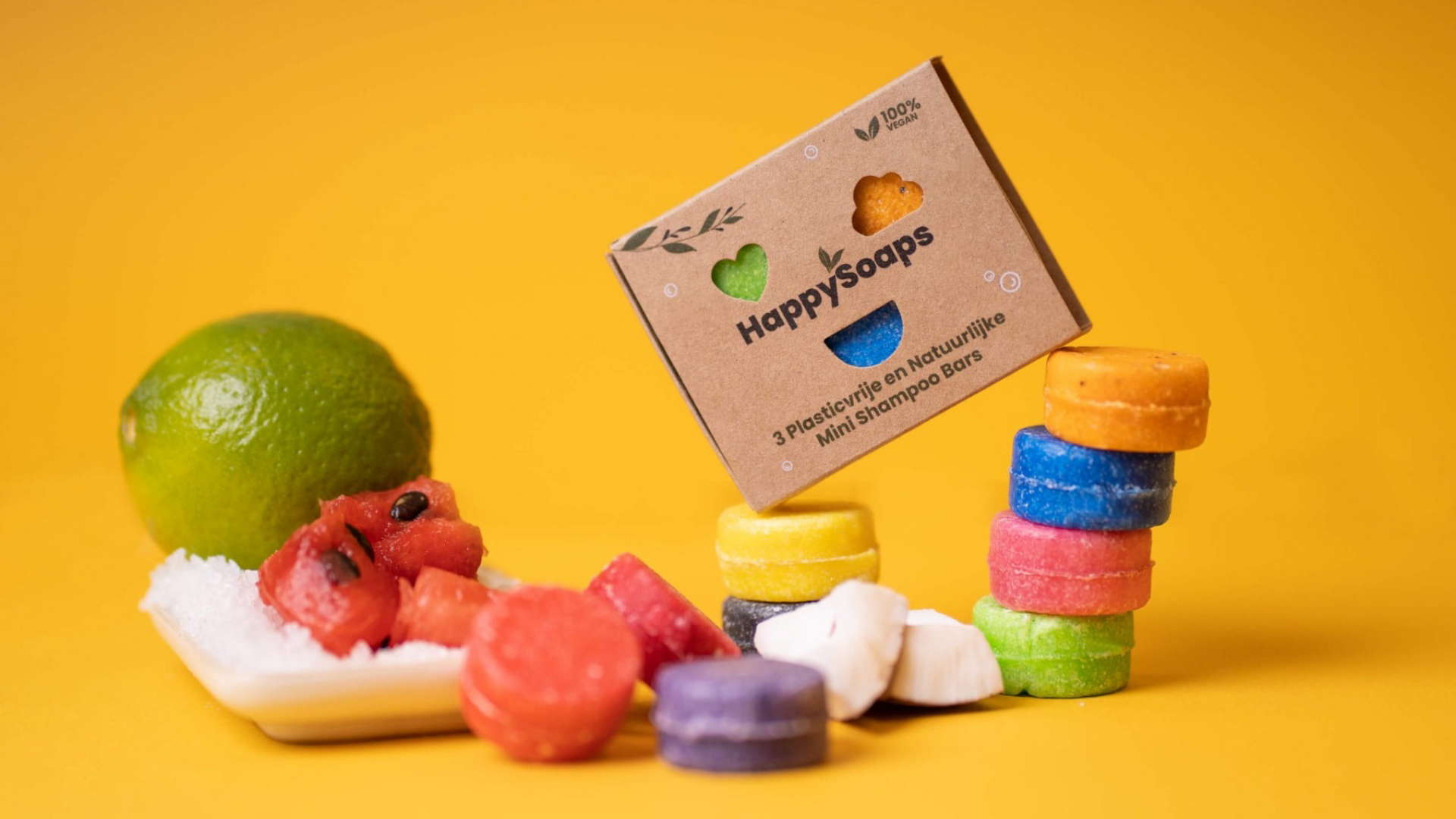 Sleeve met 3 Mini Shampoo Bars