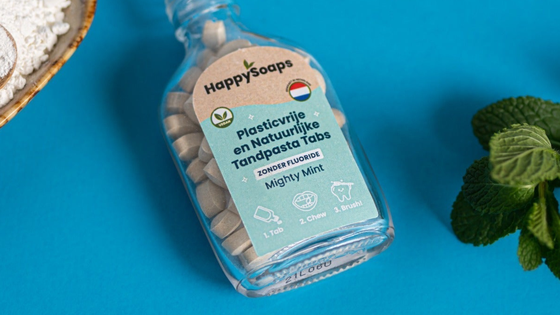 Tandpasta Tabs – Zonder Fluoride – Mighty Mint