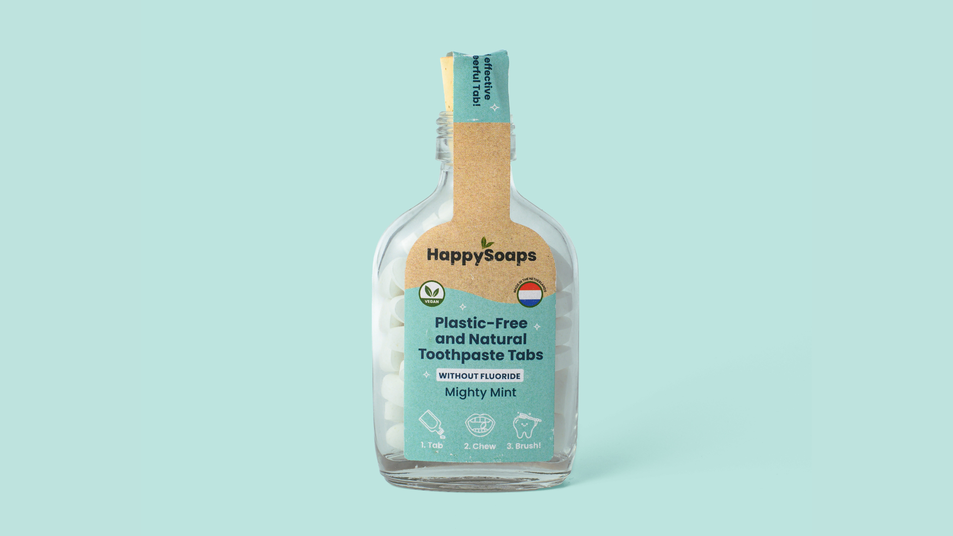 Tandpasta Tabs – Zonder Fluoride – Mighty Mint