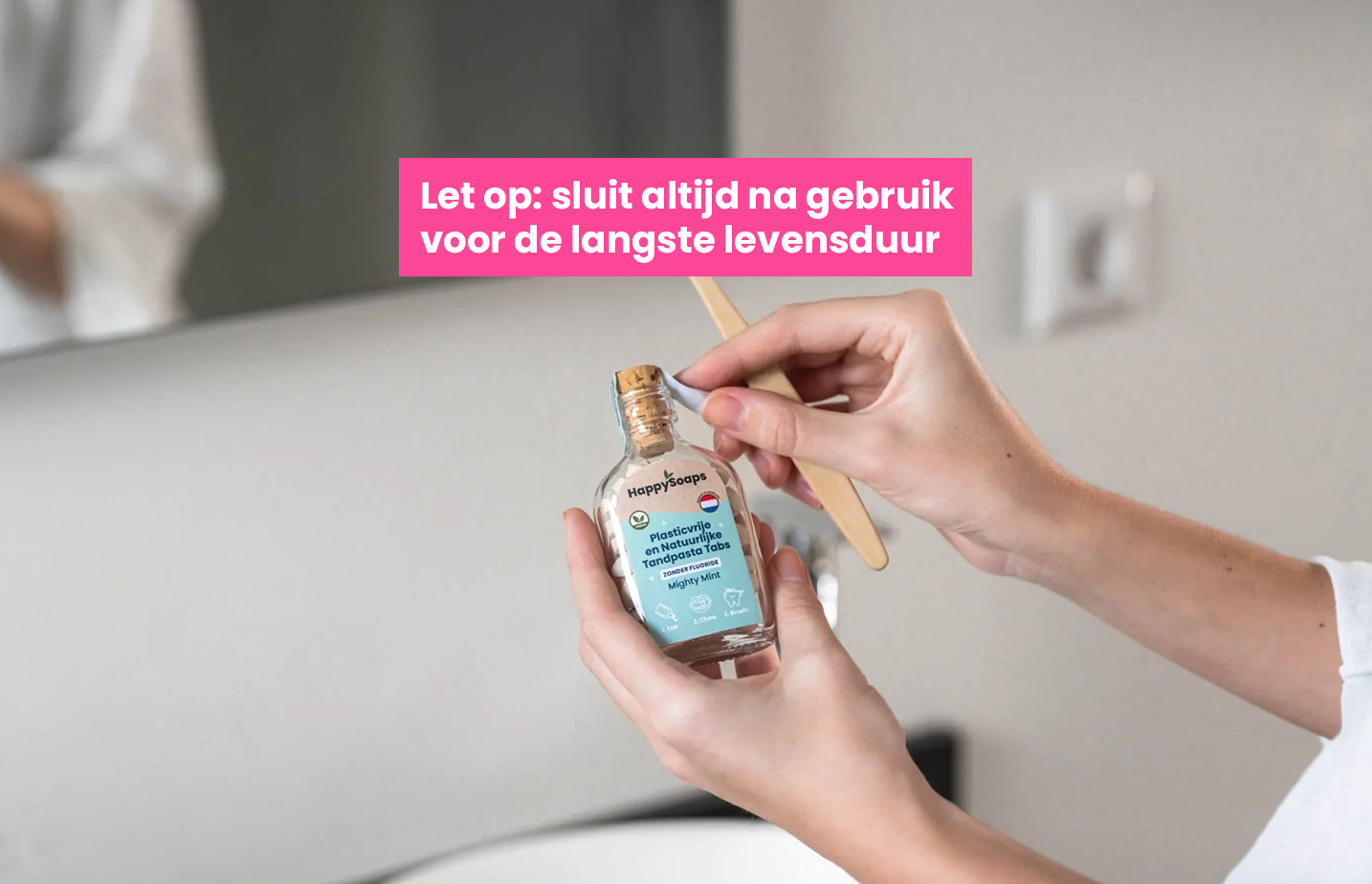 Kwartaalbox 3x Navulverpakking Tandpasta Tabs - Zonder Fluoride