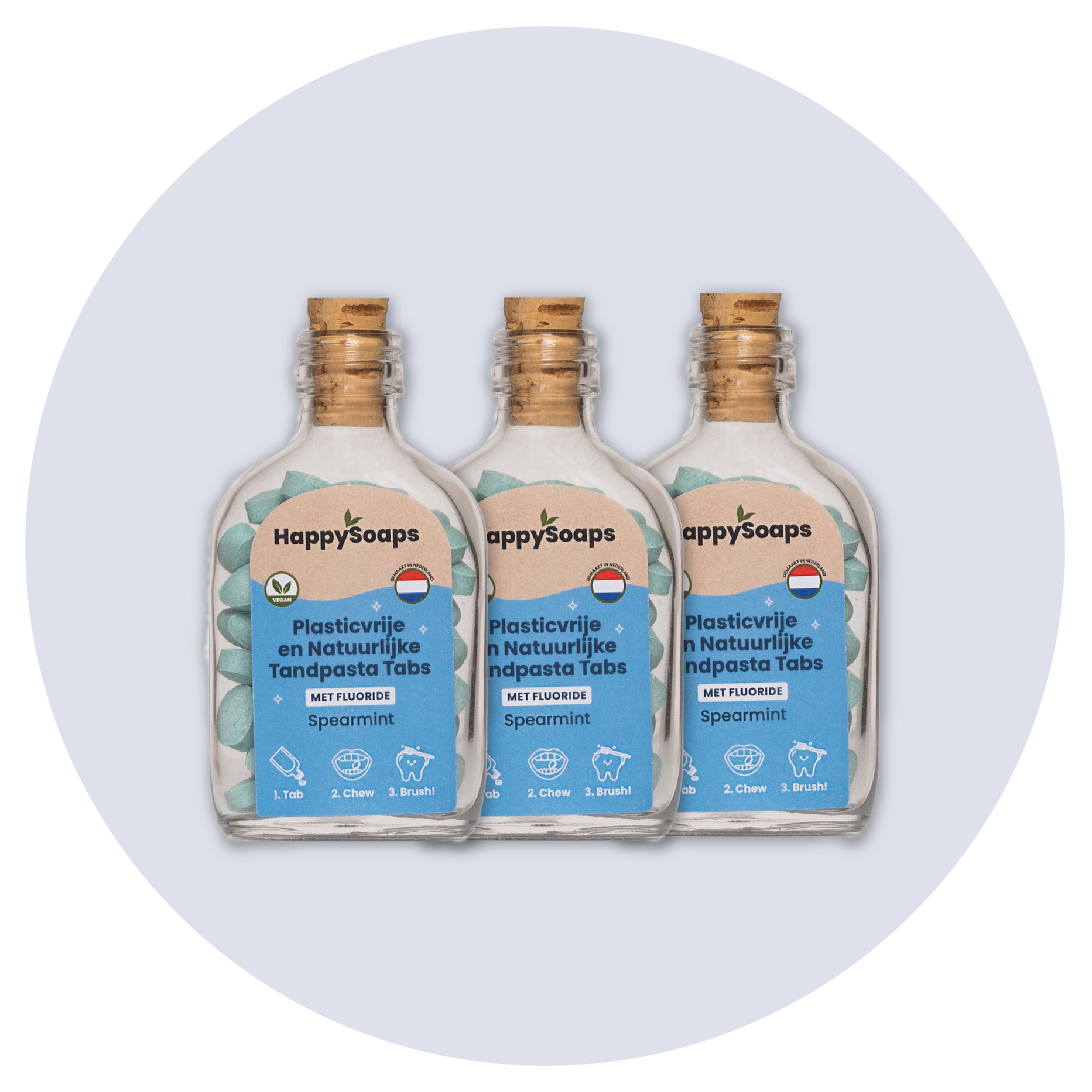 Kwartaalbox 3x Tandpasta Tabs - Met Fluoride