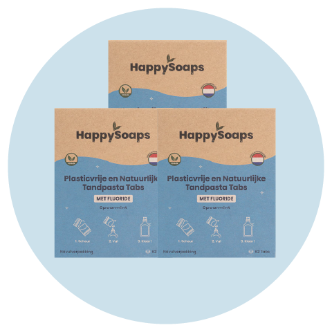 Kwartaalbox 3x Navulverpakking Tandpasta Tabs - Met Fluoride