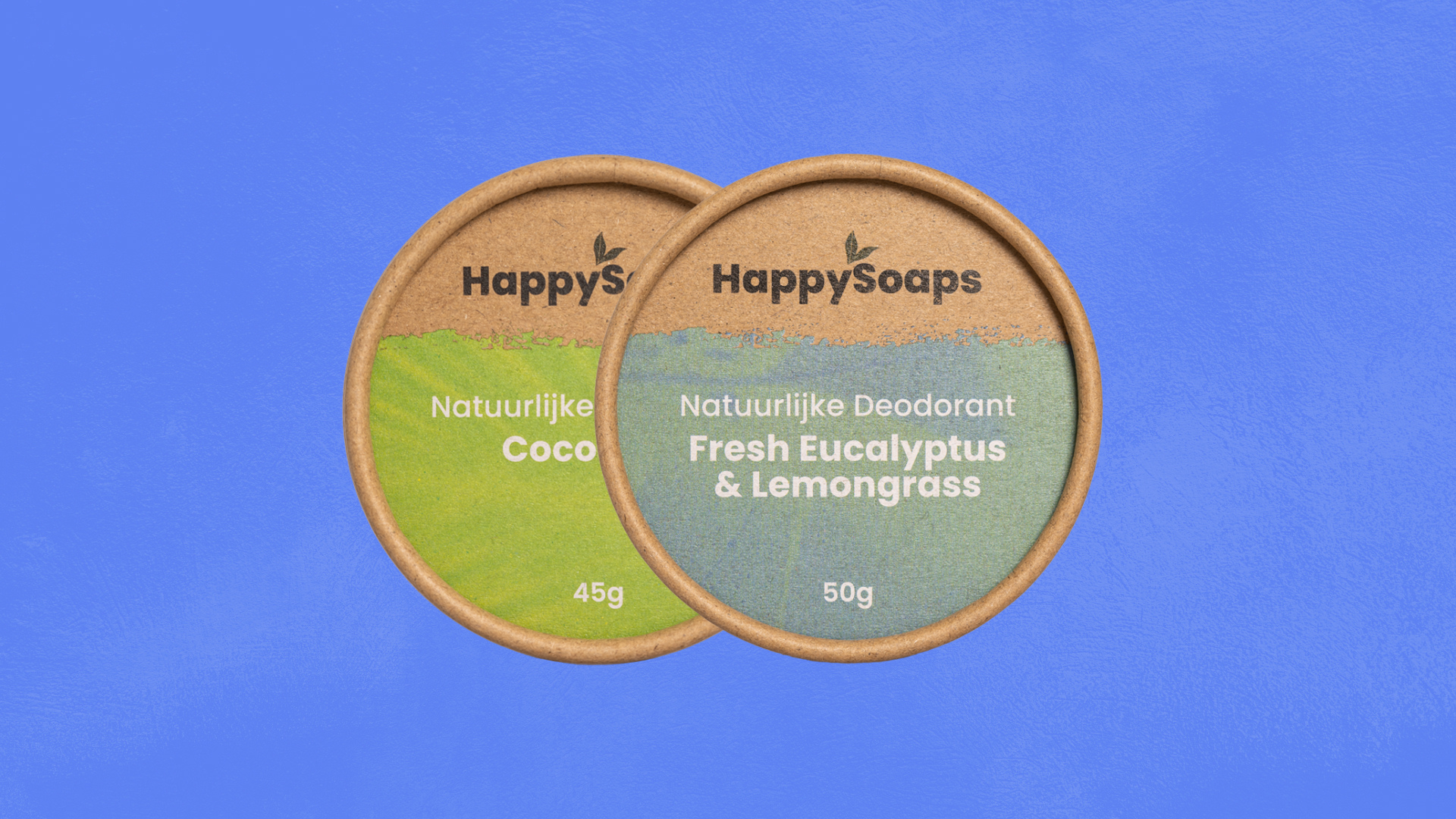 Happy Giftbox met 2 Natuurlijke Deodorants, HappySoaps NL