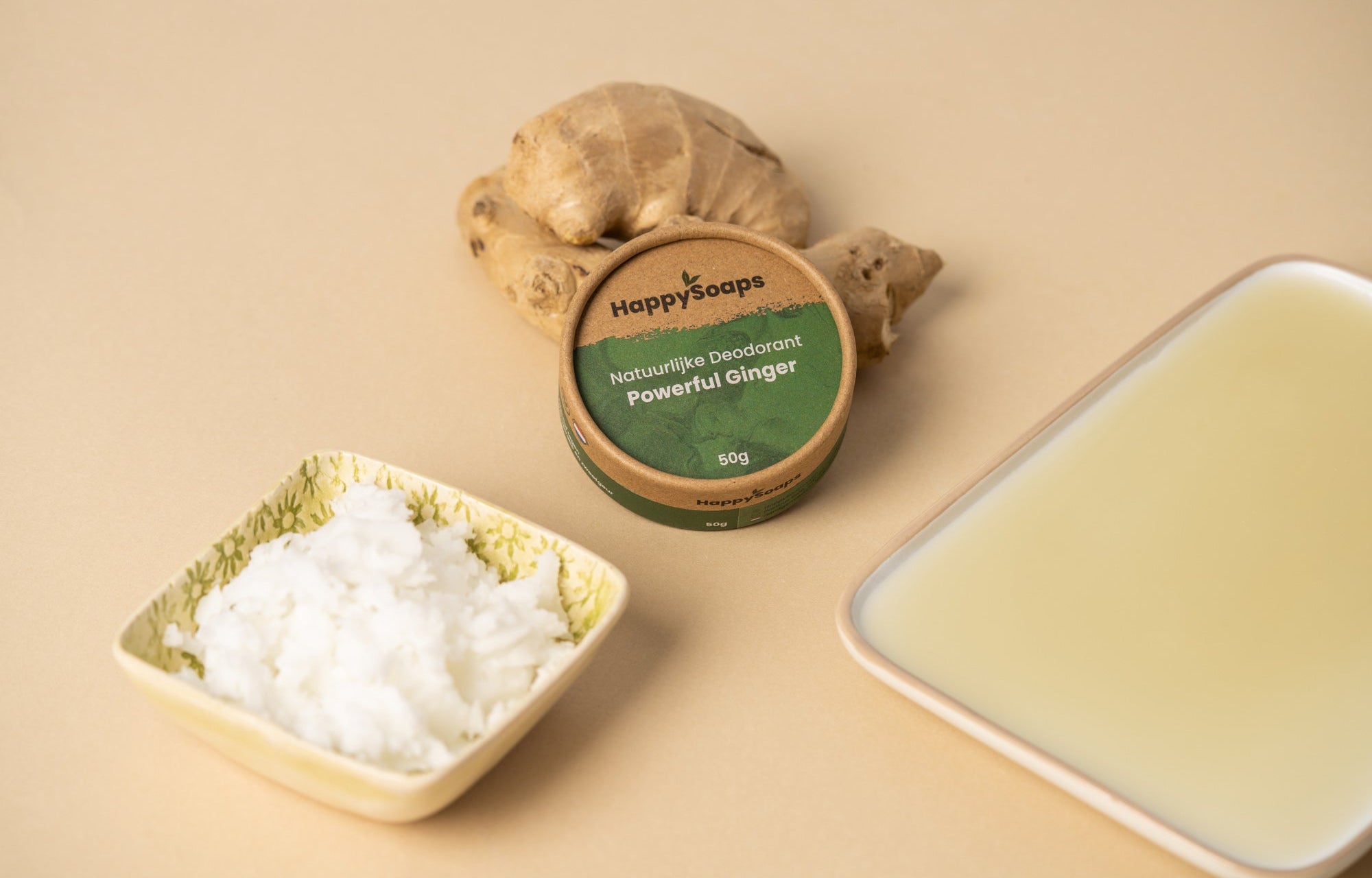 Natuurlijke Deodorant - Powerful Ginger, HappySoaps NL