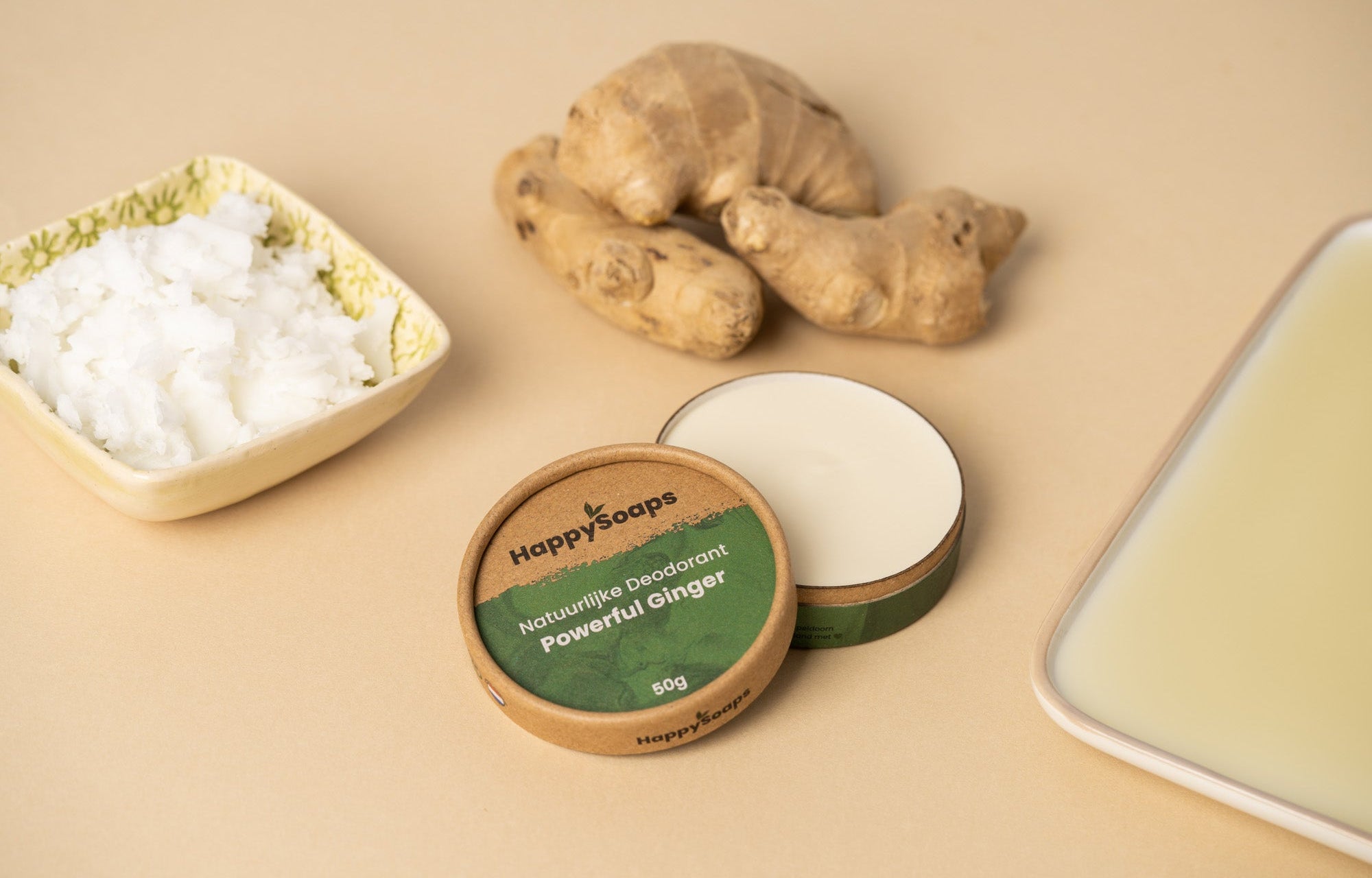Natuurlijke Deodorant - Powerful Ginger, HappySoaps NL