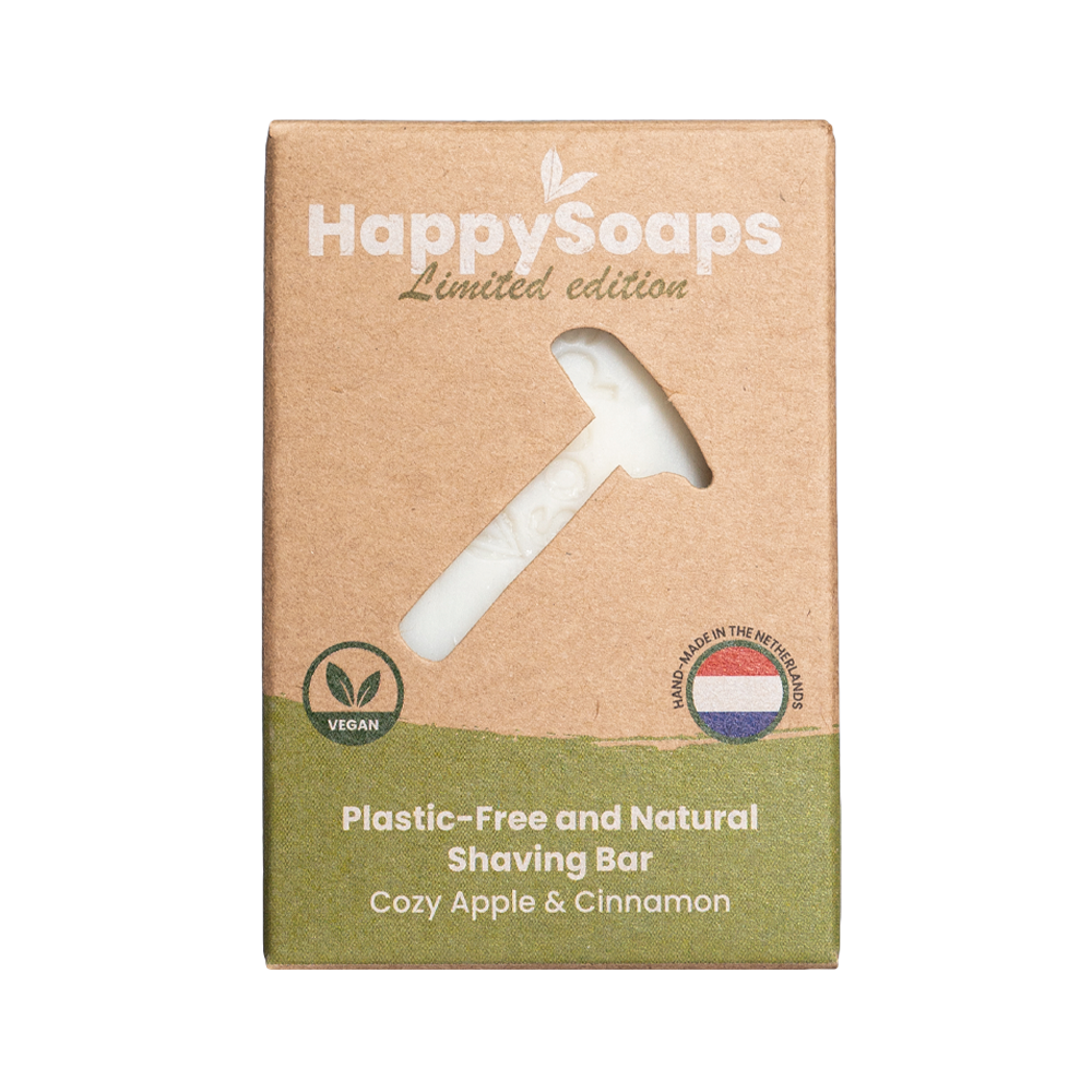 Limited Edition Shaving Bar - Cozy Apple & Cinnamon, HappySoaps NL