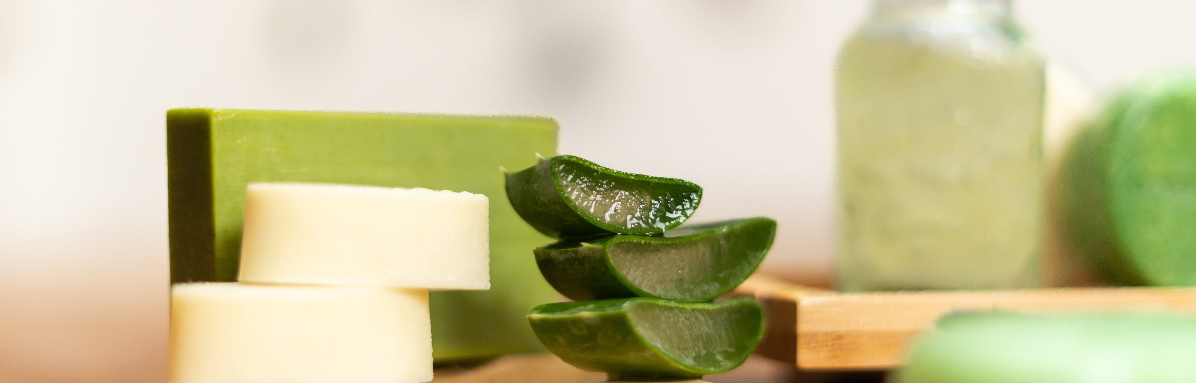Aloë Vera Geurbundel - Shampoo, Conditioner en Body Wash Bar, HappySoaps NL