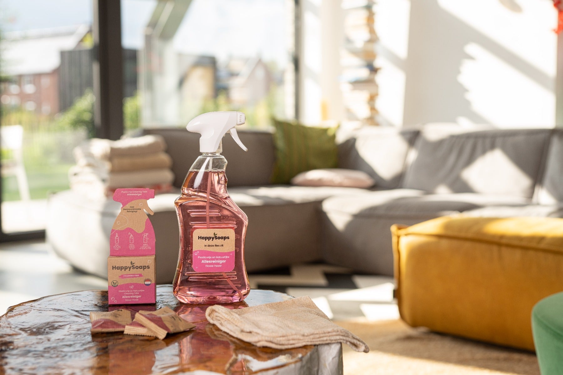 Cleaning Tabs - Allesreiniger - Flower Power, HappySoaps NL