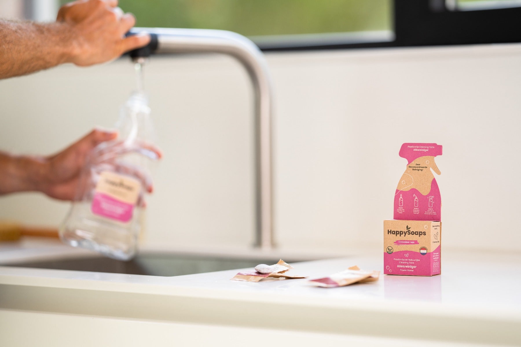 Cleaning Tabs - Allesreiniger - Flower Power, HappySoaps NL