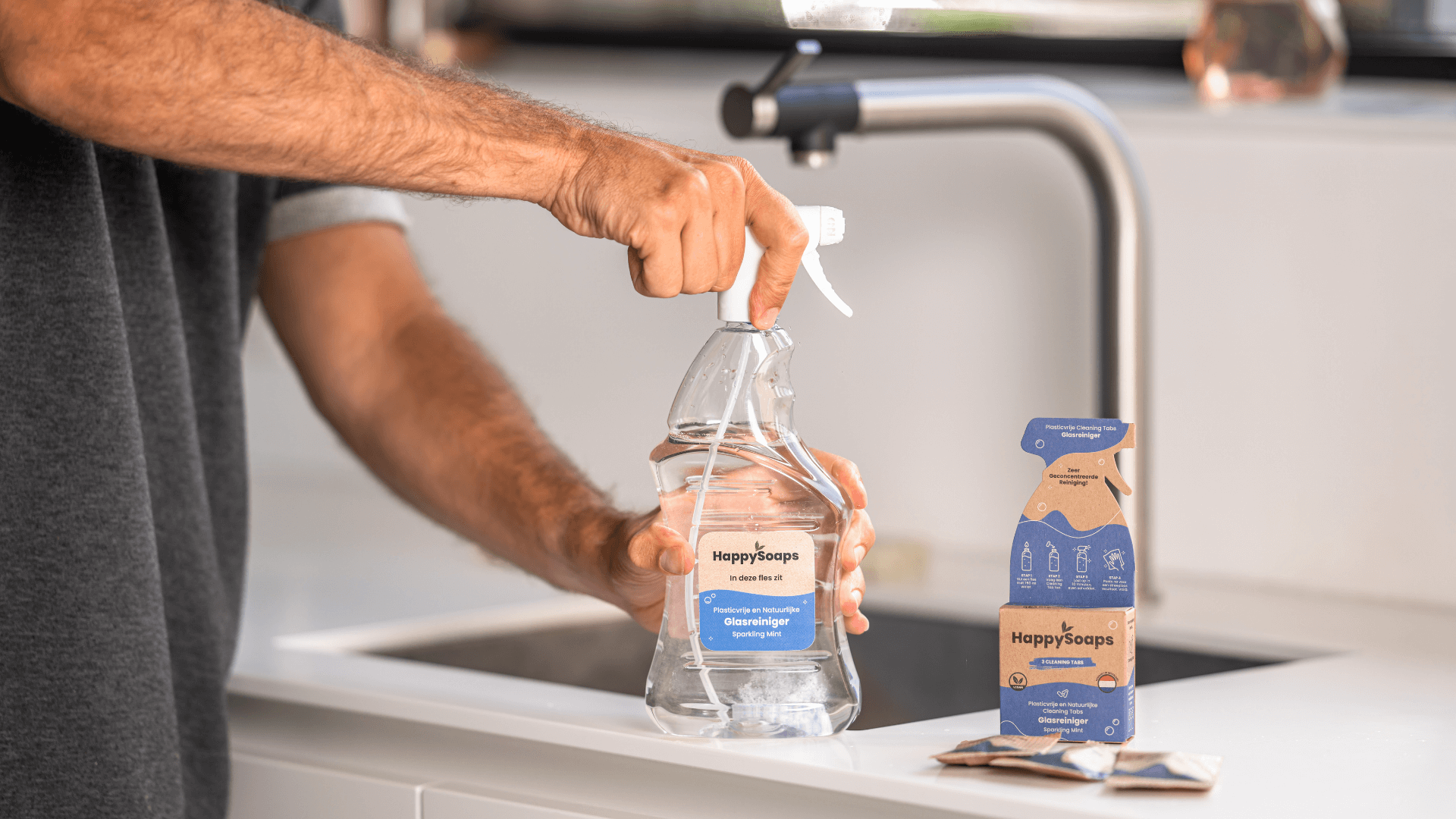 Cleaning Tabs - Glasreiniger - Sparkling Mint, HappySoaps NL