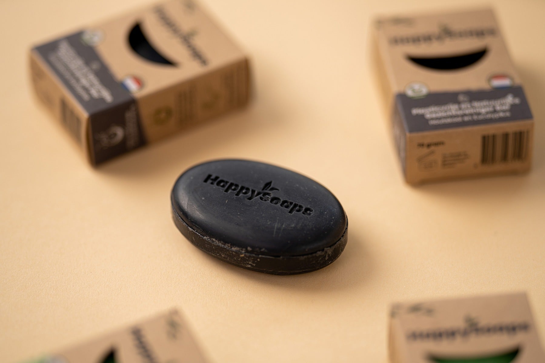 Gezichtsreiniger Bar Houtskool en Sandalwood, HappySoaps NL