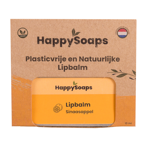 Lipbalm - Sinaasappel, HappySoaps NL