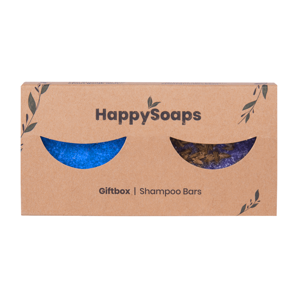Happy Giftbox met 2 Shampoo Bars - Verpakking, HappySoaps NL
