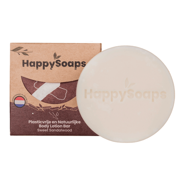 Sweet Sandalwood Body Lotion Bar, HappySoaps NL