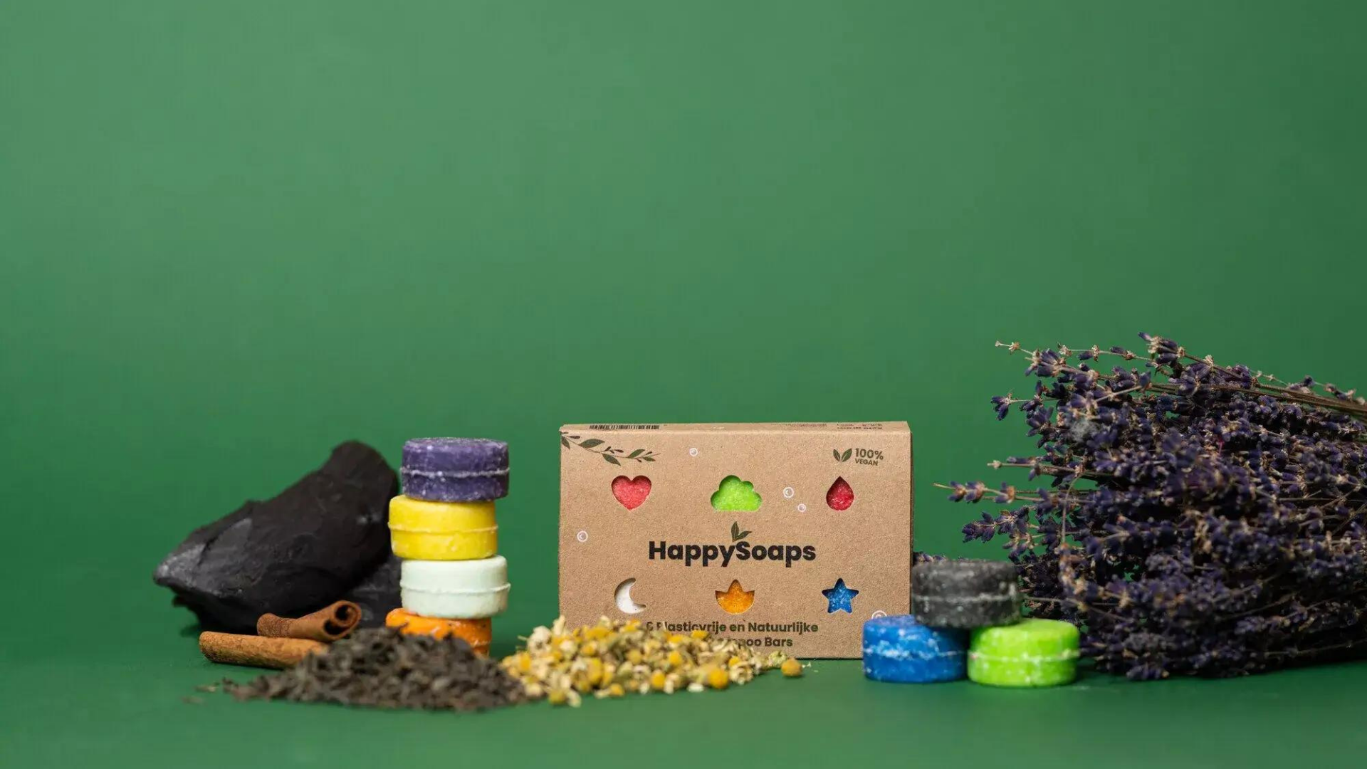 Sleeve met 6 Mini Shampoo Bars naar keuze, HappySoaps NL