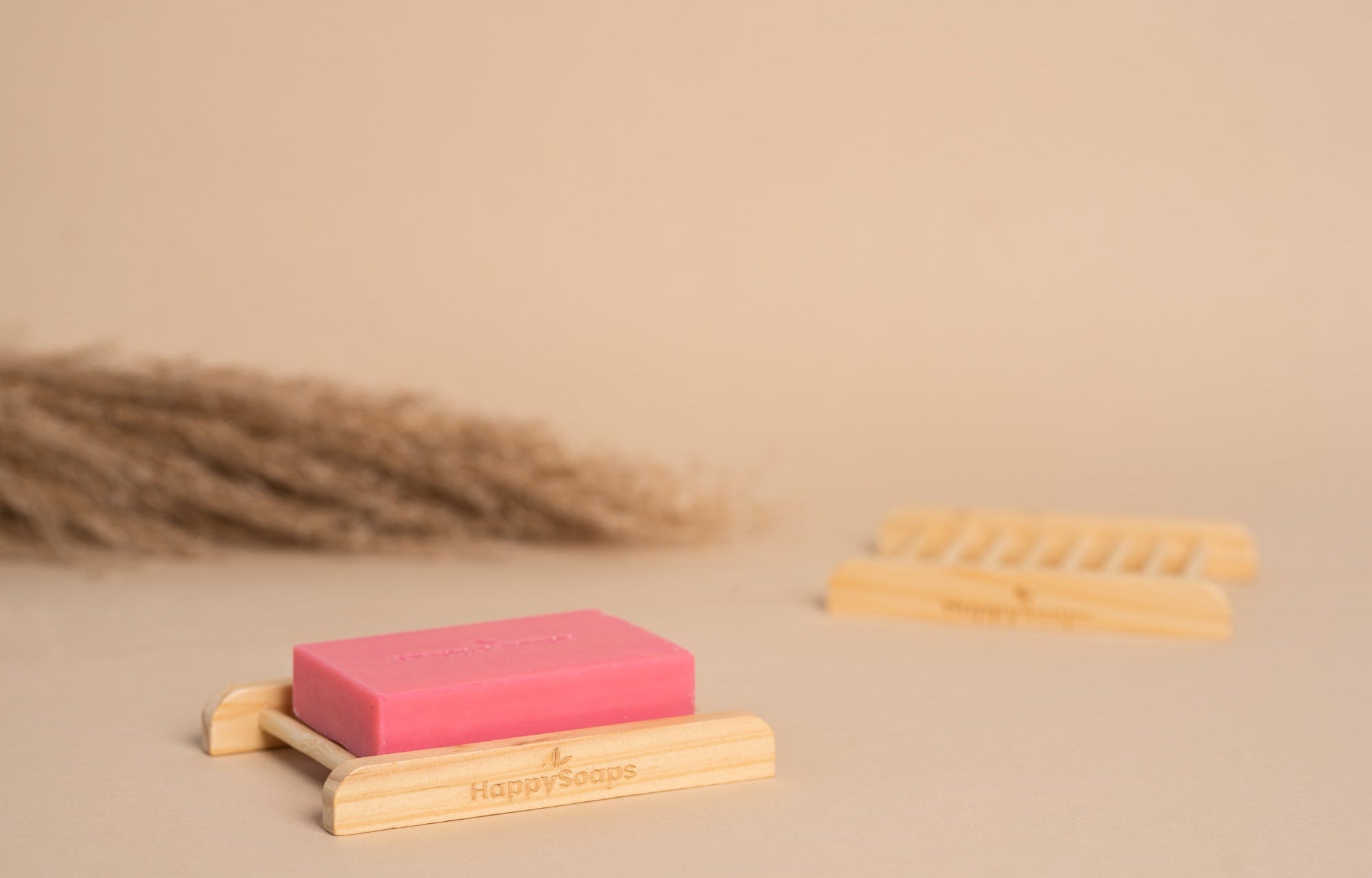 Shampoo Bar- & Zeephouder van Licht Hout, HappySoaps NL