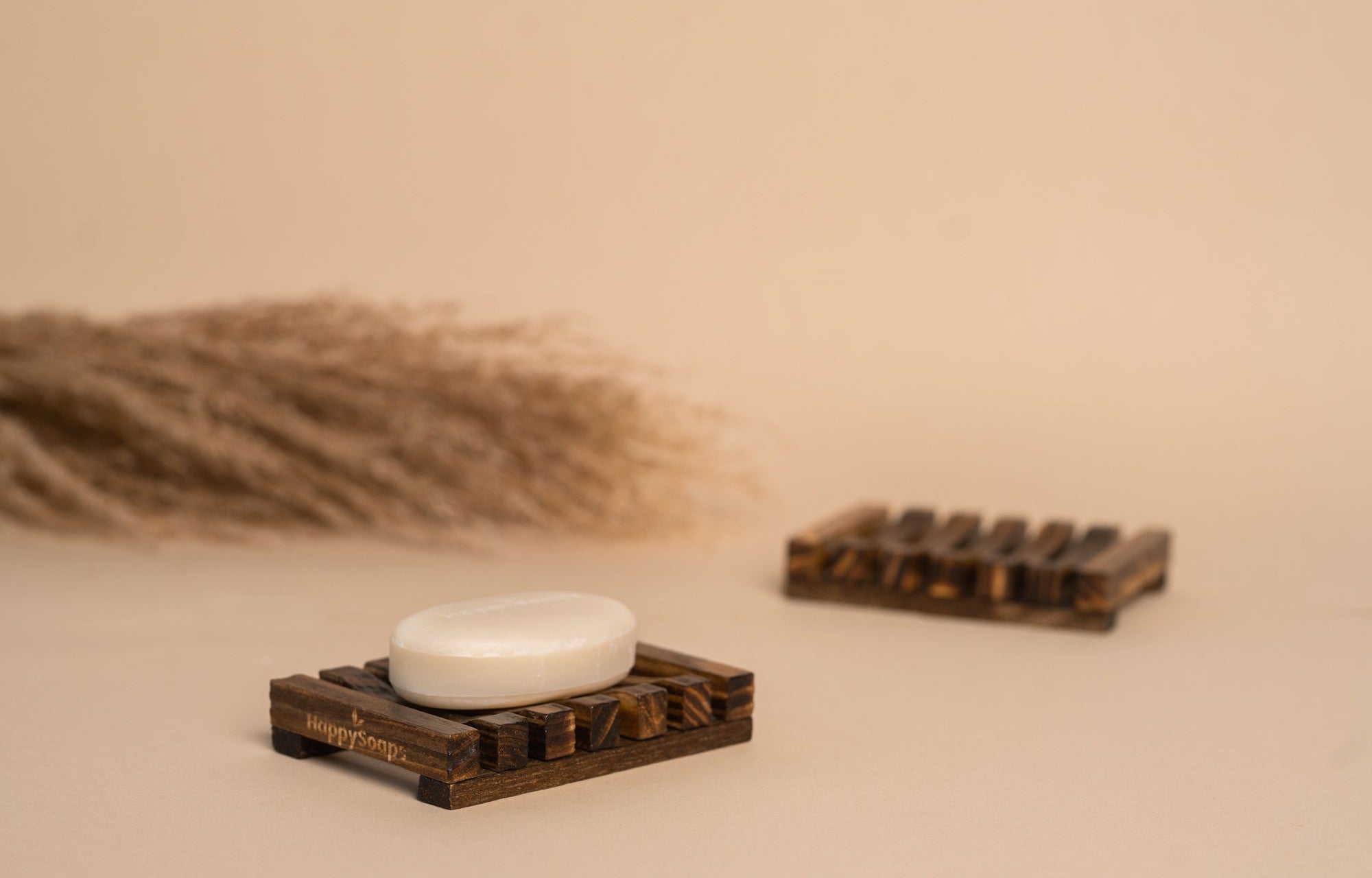 Shampoo Bar- & Zeephouder van Donker Hout, HappySoaps NL