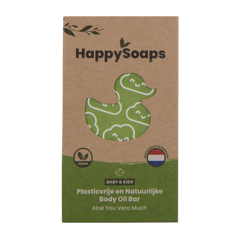 Baby & Kids Body Oil Bar - Aloë You Vera Much - HappySoaps NL