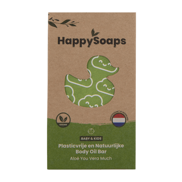 Baby & Kids Body Oil Bar - Aloë You Vera Much - HappySoaps NL