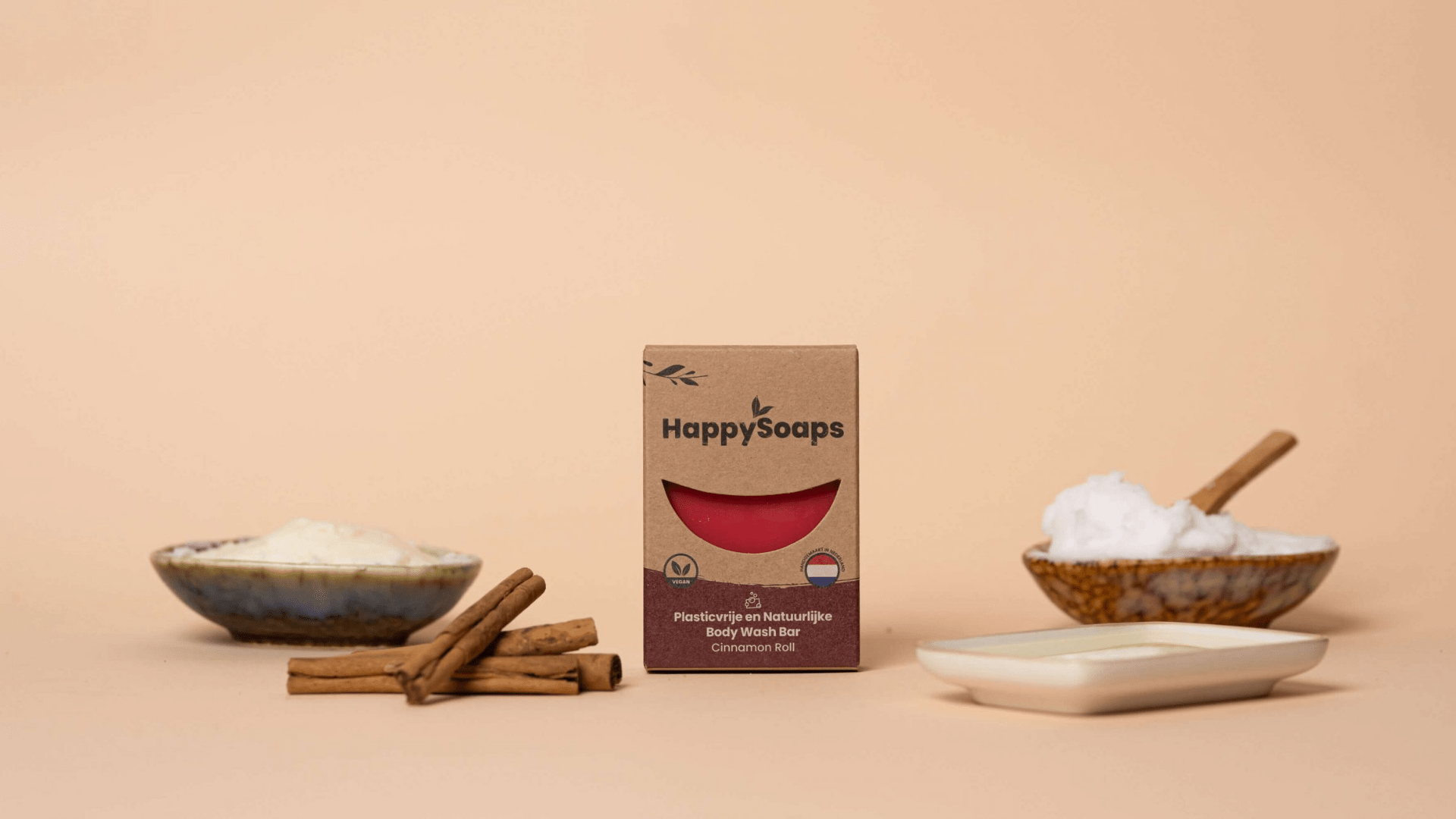 Body Wash Bar – Cinnamon Roll - HappySoaps NL