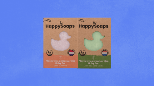 Bundel met 2 Baby & Kids Shampoo en Body Wash Bars - HappySoaps NL