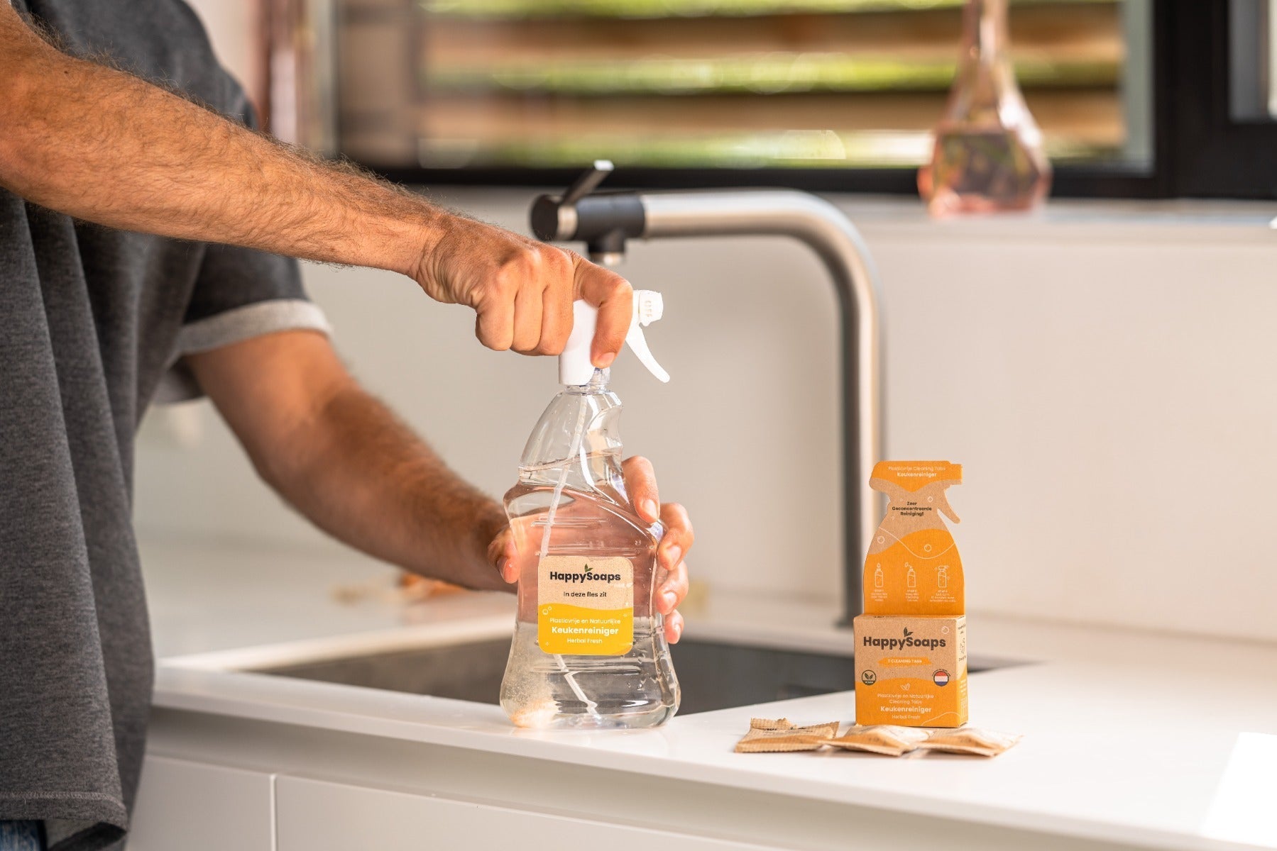 Cleaning Tabs - Keukenreiniger - Herbal Fresh - HappySoaps NL
