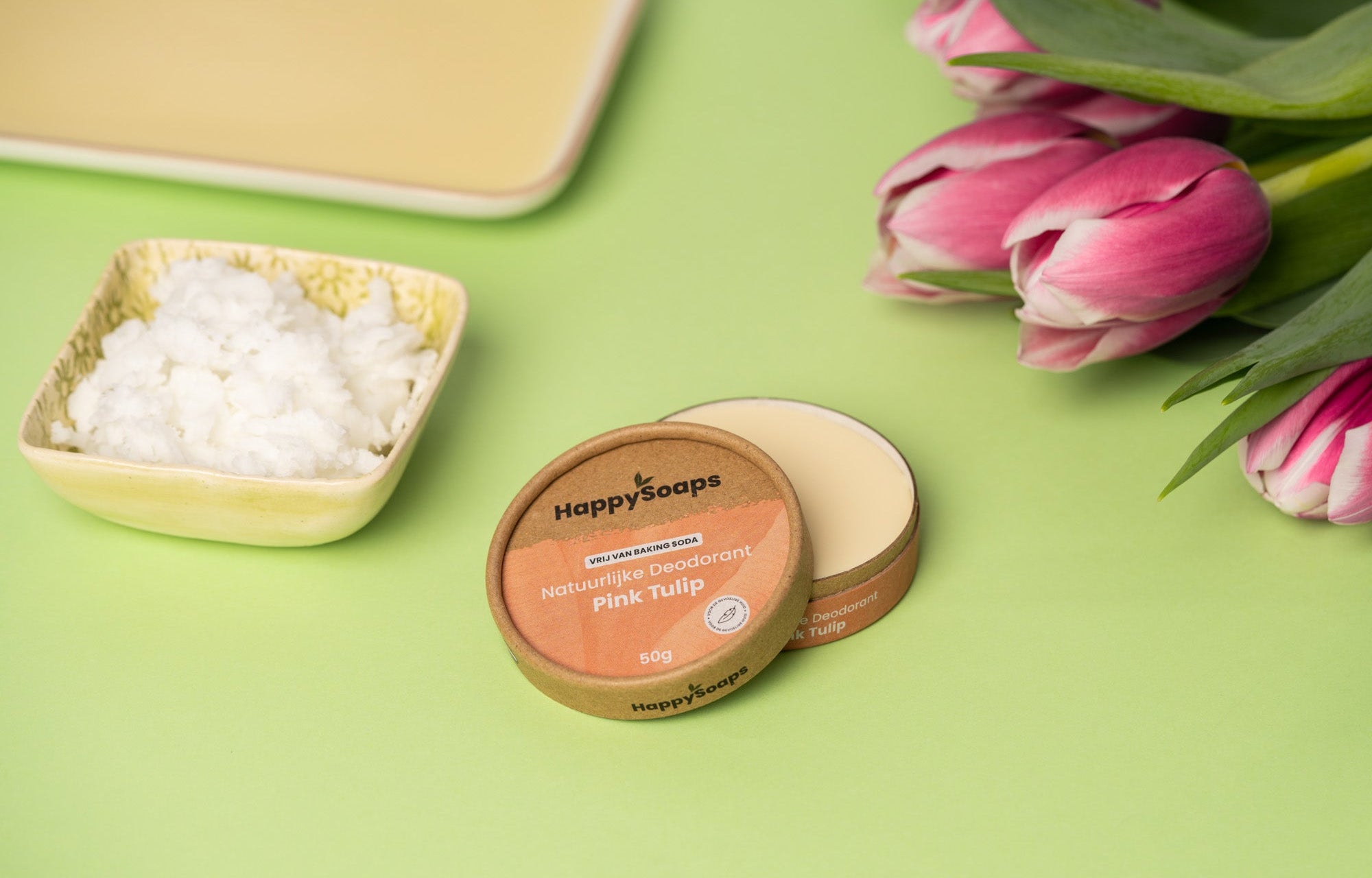 Natuurlijke Deodorant voor de Gevoelige Huid - Pink Tulip - HappySoaps NL