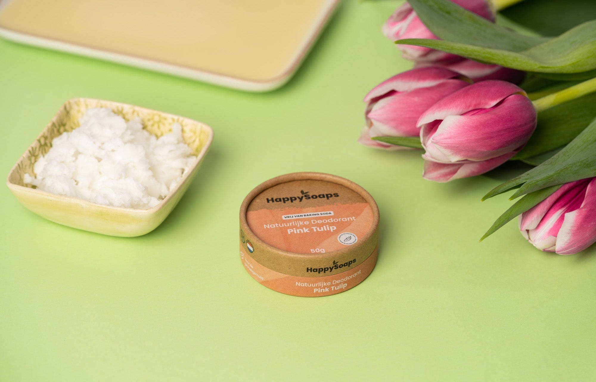 Natuurlijke Deodorant voor de Gevoelige Huid - Pink Tulip - HappySoaps NL