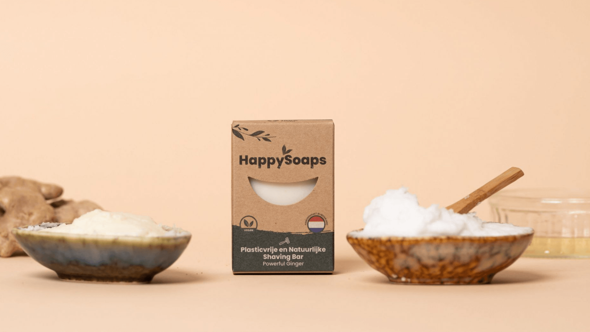 Shaving Bar - Powerful Ginger - HappySoaps NL