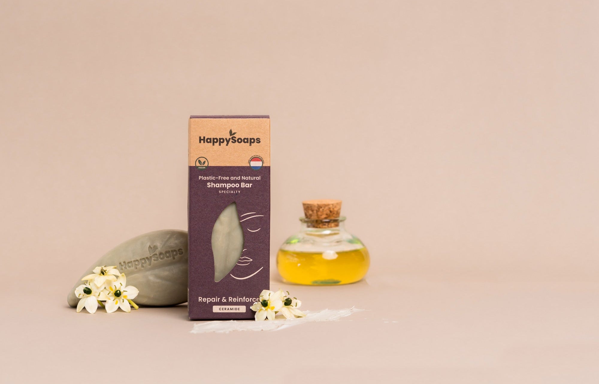 Specialty Shampoo Bar - Repair & Reinforce - Ceramide - HappySoaps NL